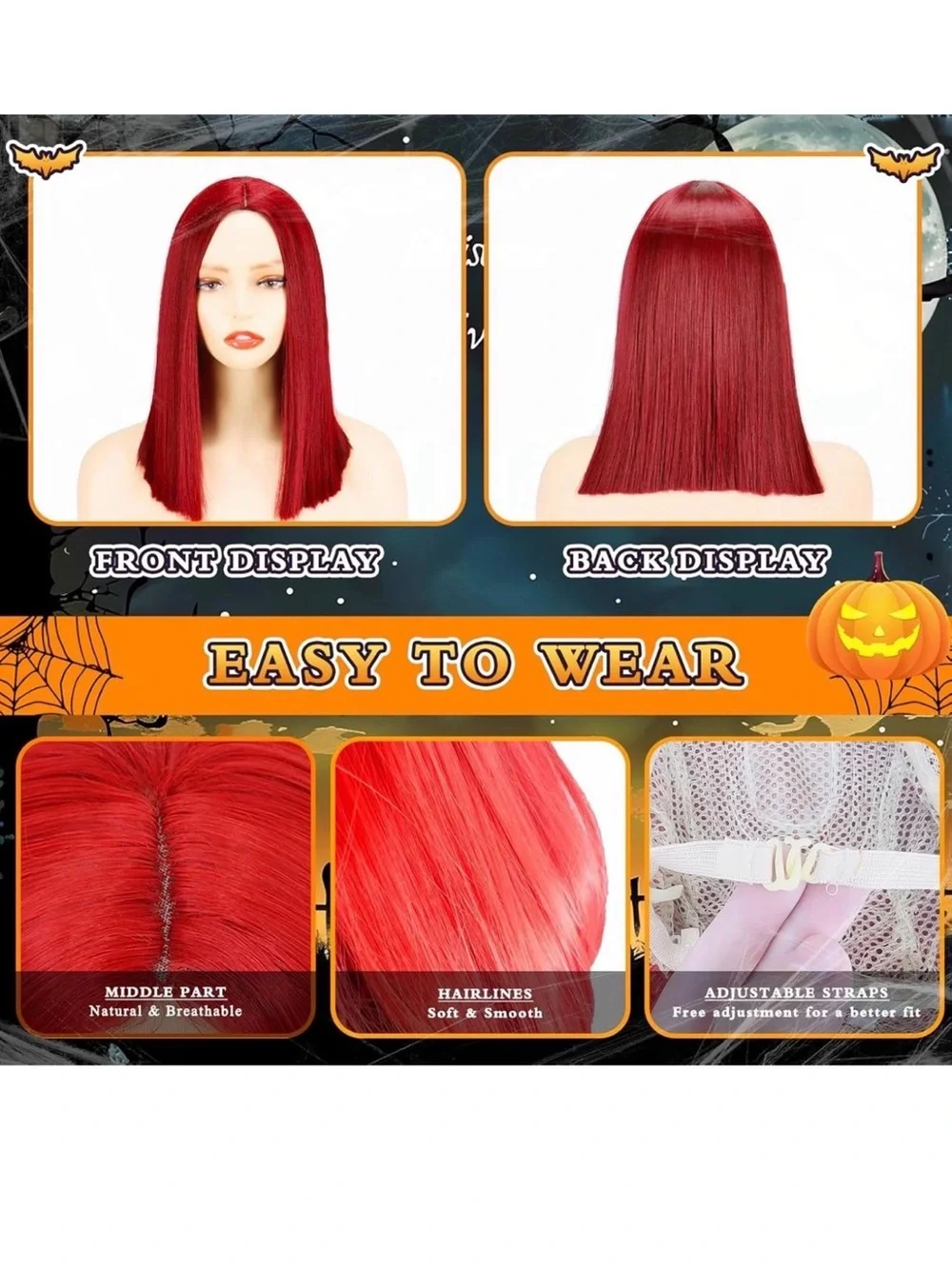 Girls Sally Costume From Nightmare Before Christmas, Includes Red Wig Size Small